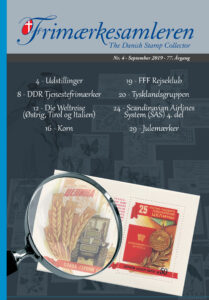 Forside: Frimærkesamleren nr. 4, 2019