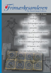 Forside: Frimærkesamleren nr. 4, 2020